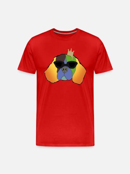 King Einstein - Männer Premium Bio T-Shirt - Rot
