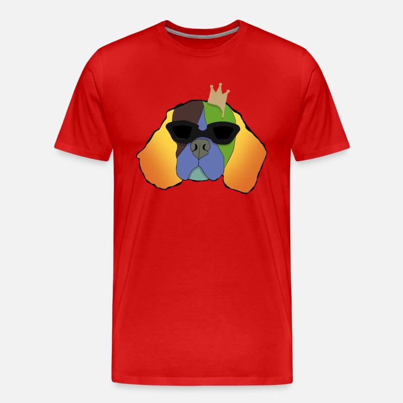 King Einstein - Männer Premium Bio T-Shirt - Rot