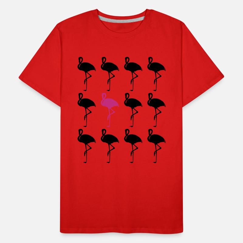 FLAMINGO MULTI Men's Premium Organic T-Shirt