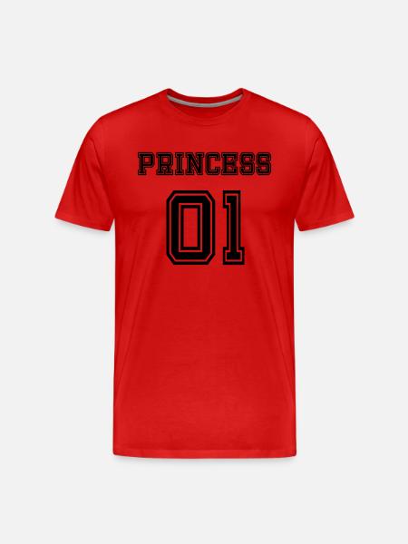 Princess - Männer Premium Bio T-Shirt - Rot