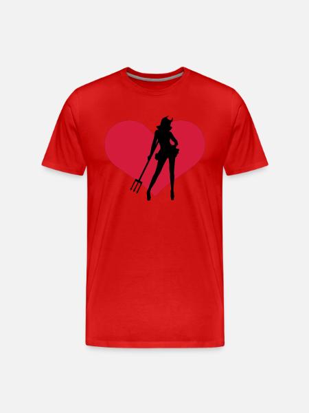 Devil - Men's Premium Organic T-Shirt - red