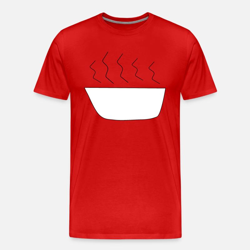 Suppe - Männer Premium Bio T-Shirt - Rot