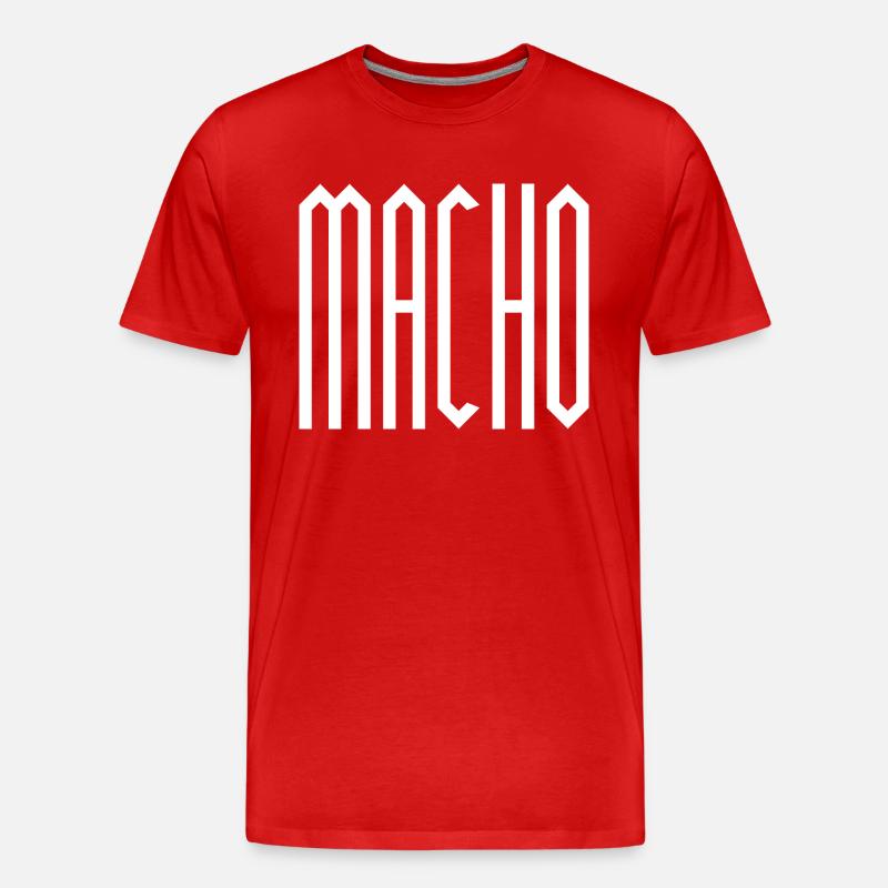 MACHO - Men's Premium Organic T-Shirt - red