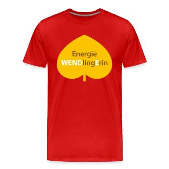 Energie WENDlingErin - Männer Premium Bio T-Shirt - Rot - Vorne - Damien (186cm)