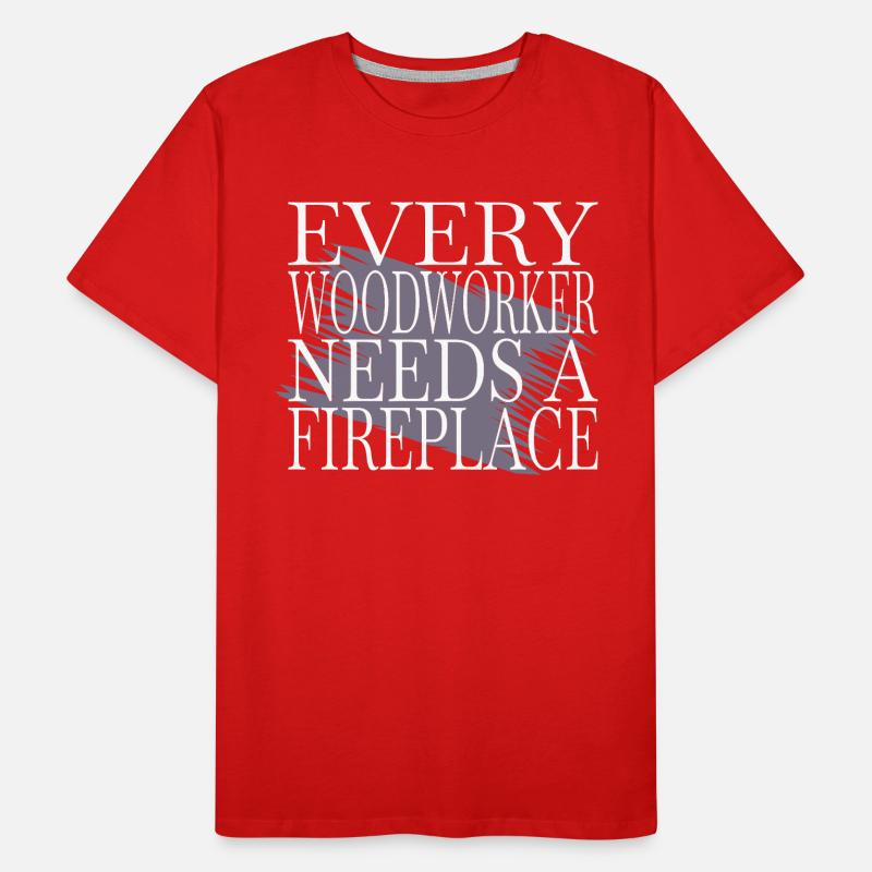 dad forestry union carpenter hobbyists forest work Men's Premium Organic T-Shirt