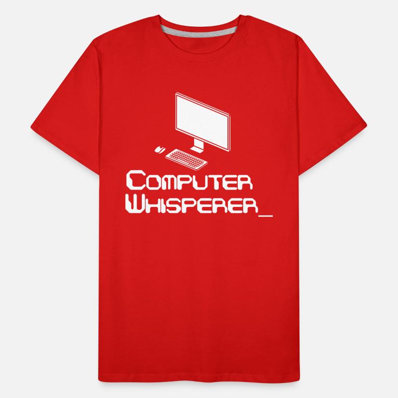 Computer Whisperer Coding Software Männer Premium Bio T-Shirt