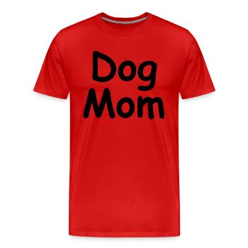 Dog Hund - Männer Premium Bio T-Shirt - Rot - Vorne - Damien (186cm)