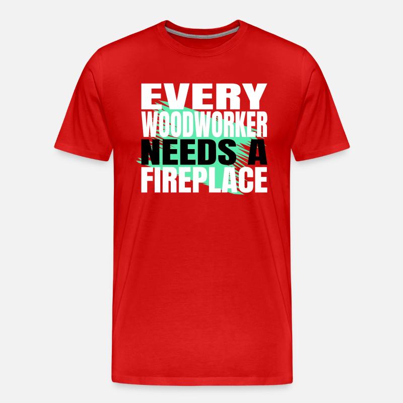 jokes badge present idea tools - Männer Premium Bio T-Shirt - Rot