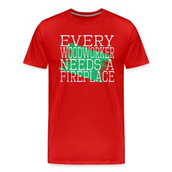 Idée de cadeau d’anniversaire Sabrina Carpenter Tshirts - T-shirt bio Premium Homme - rouge - Devant - Damien (186cm)