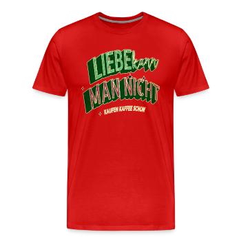 Humour Rituels de café Dégustation de café d’anniversaire - T-shirt bio Premium Homme - rouge - Devant - Damien (186cm)