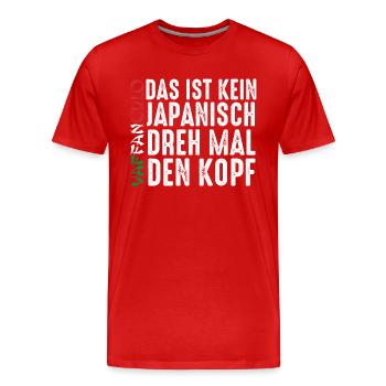 Italien Italiener Vaffanculo - Männer Premium Bio T-Shirt - Rot - Vorne - Damien (186cm)