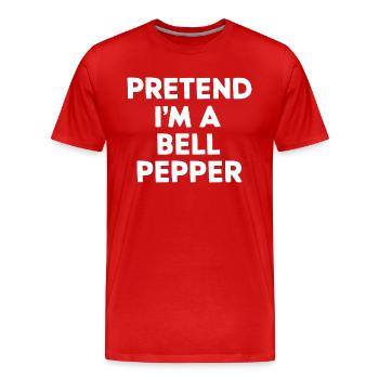 Paprika Geschenk - Männer Premium Bio T-Shirt - Rot - Vorne - Damien (186cm)