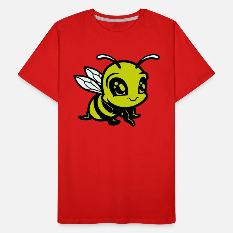 Abeille Bumblebee Bande dessinée T-shirt bio Premium Homme