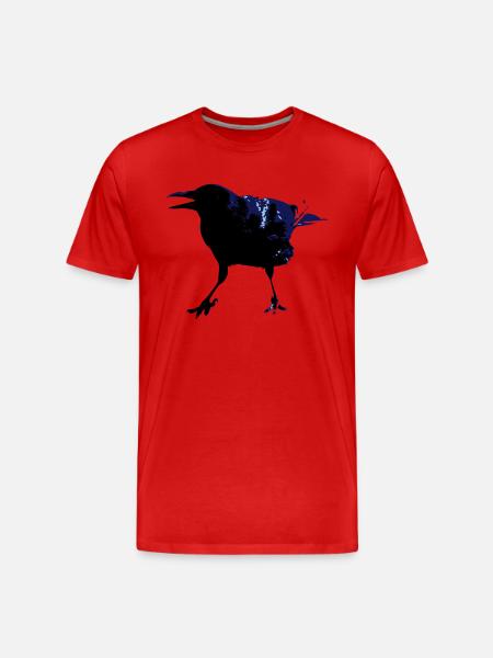 Rabe - Männer Premium Bio T-Shirt - Rot