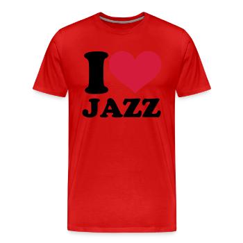 Jazz - T-shirt bio Premium Homme - rouge - Devant - Damien (186cm)