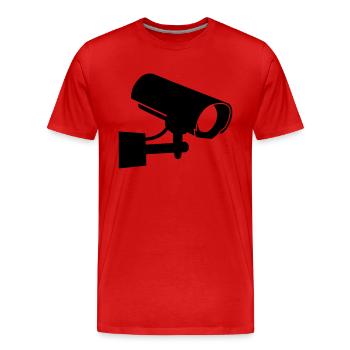kamera__f1 - T-shirt bio Premium Homme - rouge - Devant - Damien (186cm)