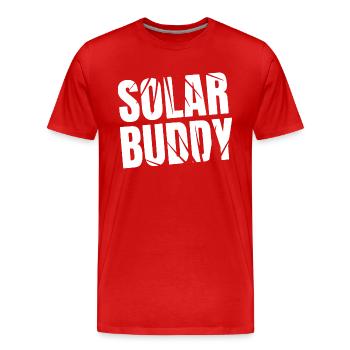 Solar Buddy - Men's Premium Organic T-Shirt - red - Front - Damien (186cm)
