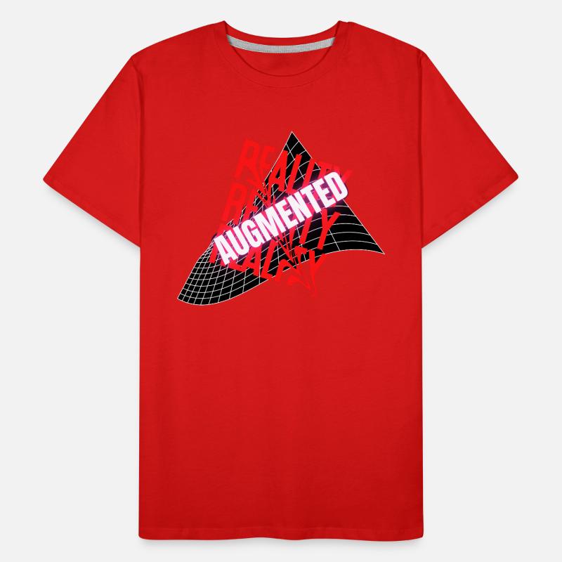 Reality Augmented Anamorphic Men's Premium Organic T-Shirt