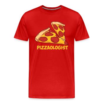 Pizzabäcker - Männer Premium Bio T-Shirt - Rot - Vorne - Damien (186cm)