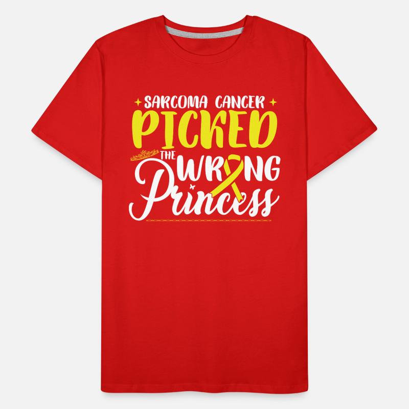 Sarcoma Picked The Wrong Princess Men's Premium Organic T-Shirt
