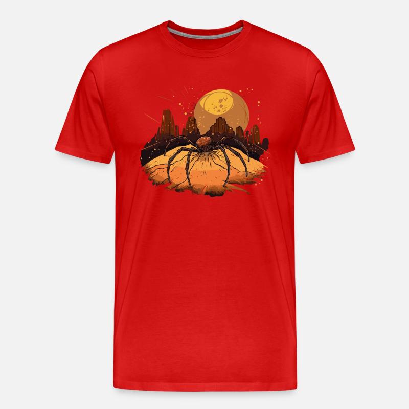 Spinne Wüste Spinnen - Männer Premium Bio T-Shirt - Rot