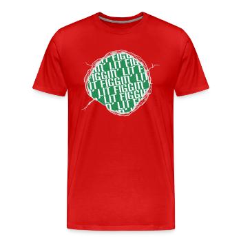 mignon dictons drôles cadeau cadeau de noël - T-shirt bio Premium Homme - rouge - Devant - Damien (186cm)