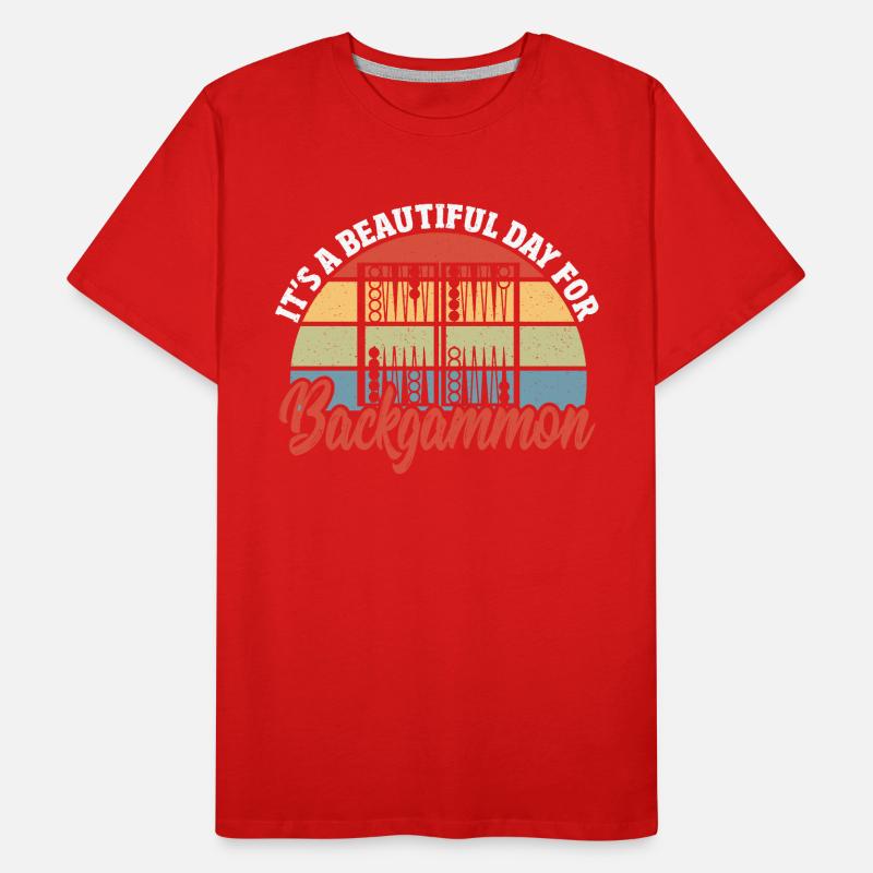 Backgammon Men's Premium Organic T-Shirt