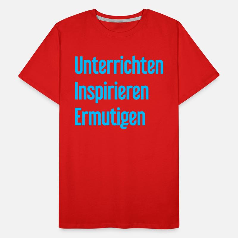 Teaching Inspiring Encouraging Men's Premium Organic T-Shirt