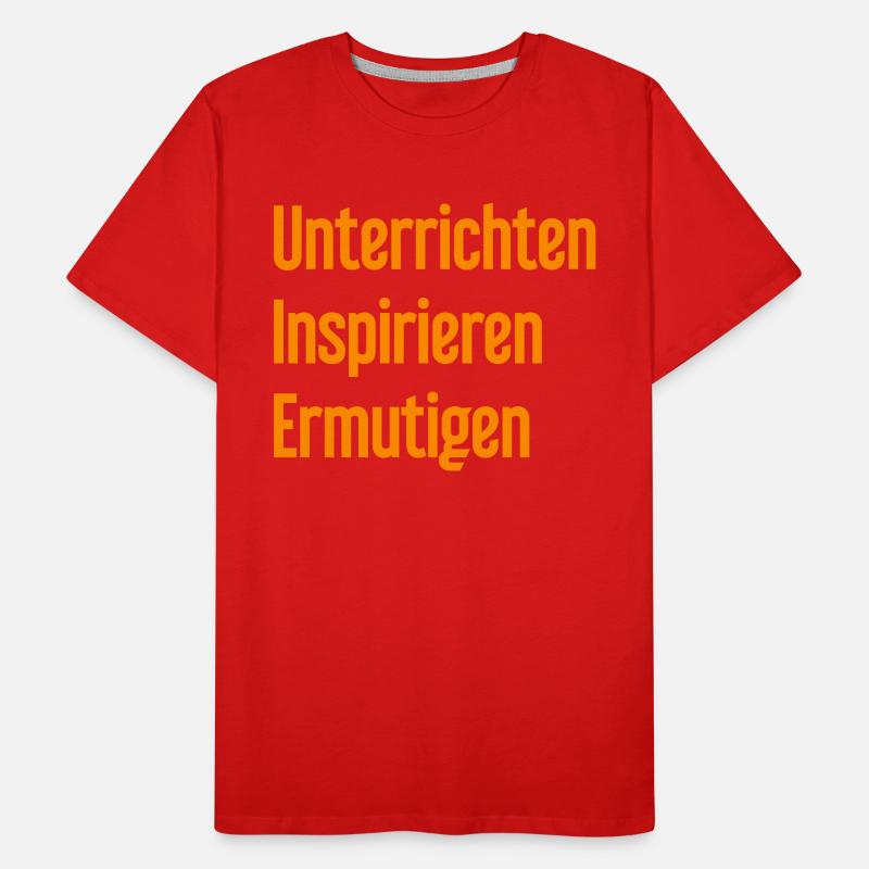 Teaching Inspiring Encouraging Men's Premium Organic T-Shirt