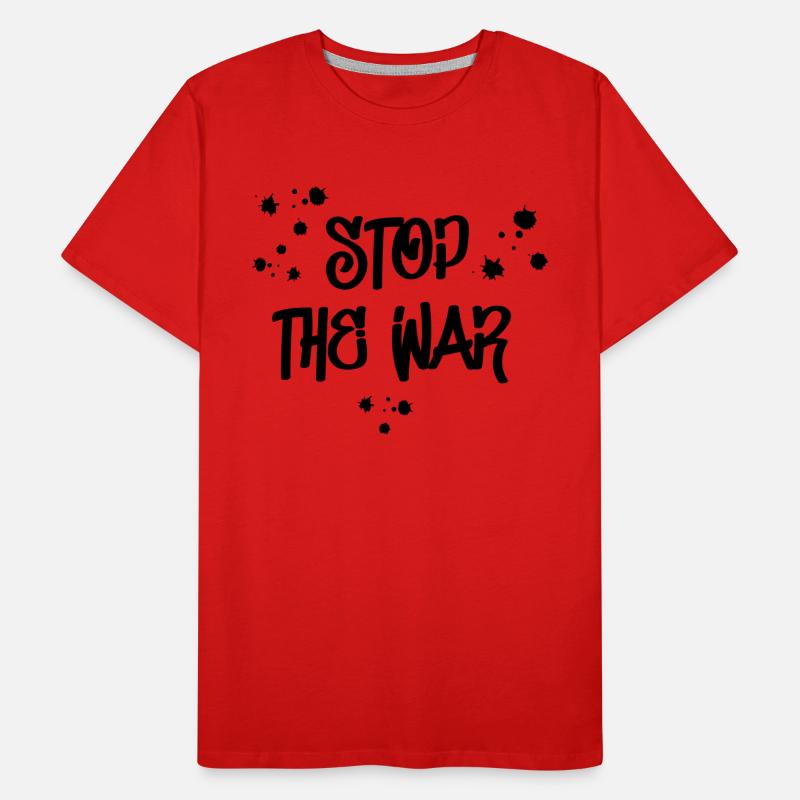 Stop the war statement demo Männer Premium Bio T-Shirt