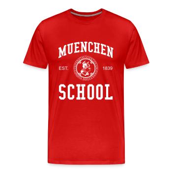 Munich School University University University - T-shirt bio Premium Homme - rouge - Devant - Damien (186cm)