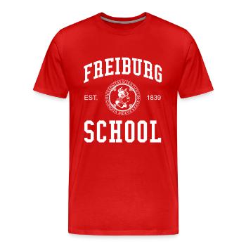 Freiburg School University College School University - T-shirt bio Premium Homme - rouge - Devant - Damien (186cm)
