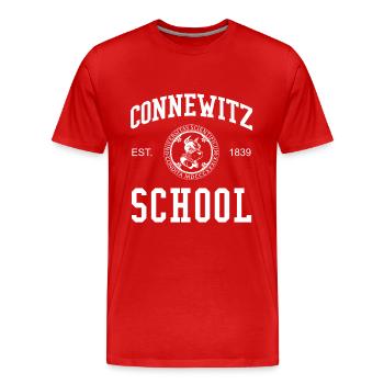 Leipzig Connewitz School University School University - T-shirt bio Premium Homme - rouge - Devant - Damien (186cm)