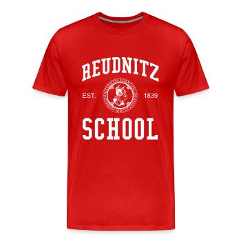 Leipzig Reudnitz School University School University - T-shirt bio Premium Homme - rouge - Devant - Damien (186cm)