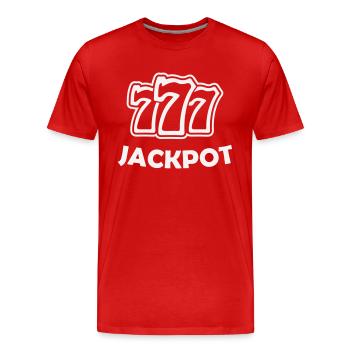 777 - T-shirt bio Premium Homme - rouge - Devant - Damien (186cm)