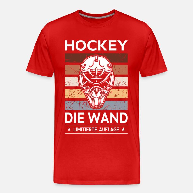 Die Wand - Männer Premium Bio T-Shirt - Rot