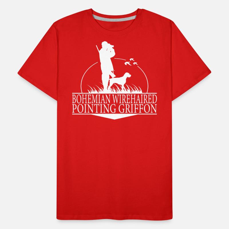 BOHEMIAN WIREHAIRED POINTING GRIFFON Jagd Wilsigns Männer Premium Bio T-Shirt