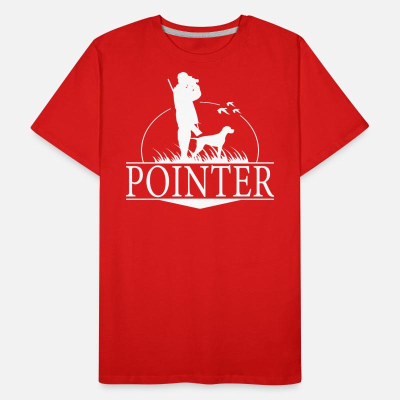 POINTER Jagdhunde Jäger Jagd Wilsigns Männer Premium Bio T-Shirt