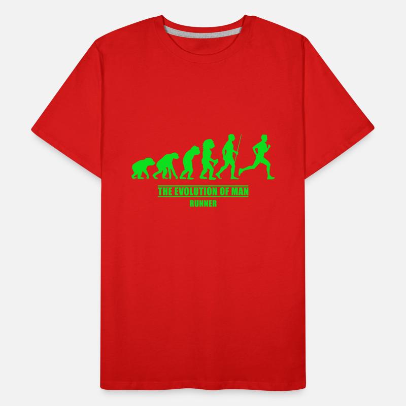 Läufer Evolution Läufer Männer Premium Bio T-Shirt