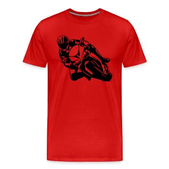 cb48_1199_corse - Men's Premium Organic T-Shirt - red - Front - Damien (186cm)
