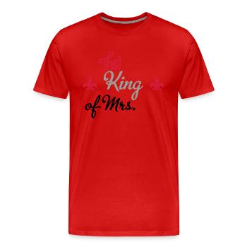 wedding - Men's Premium Organic T-Shirt - red - Front - Damien (186cm)
