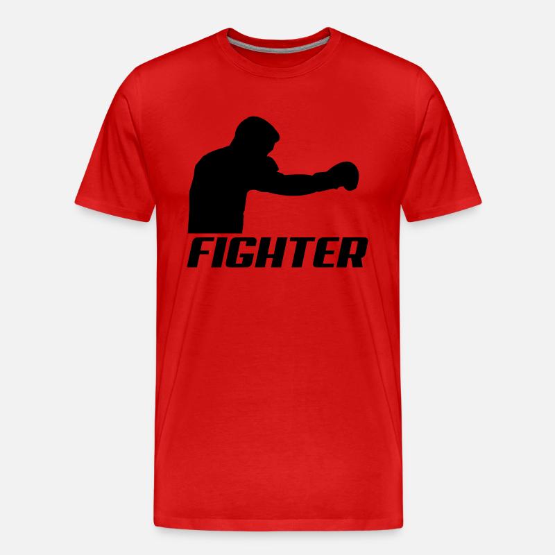fighter1 - Männer Premium Bio T-Shirt - Rot