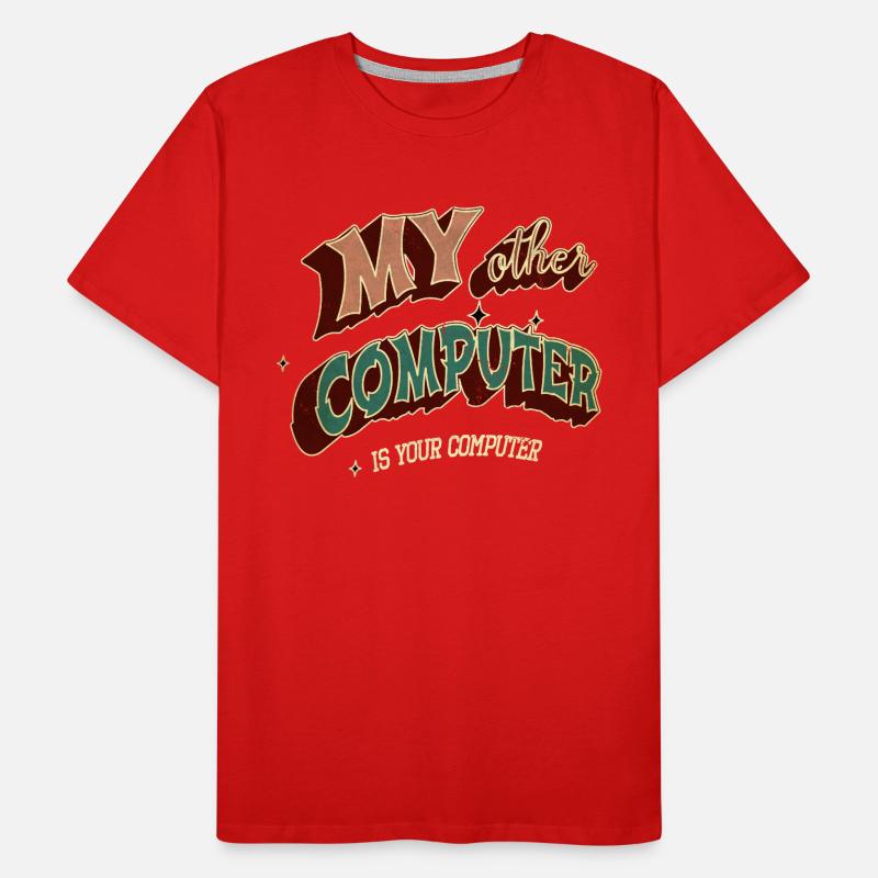 piratage codage piratage hack out glitch présent T-shirt bio Premium Homme