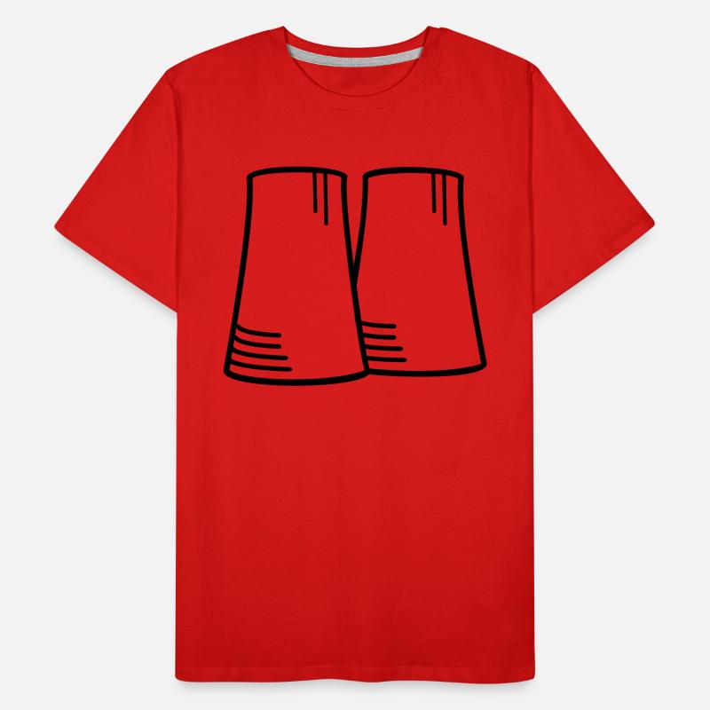 Réacteur atomique (1c, dessin au trait) T-shirt bio Premium Homme