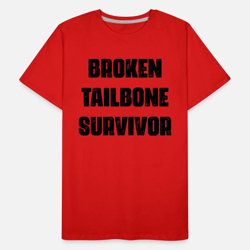 broken tailbone survivor Men's Premium Organic T-Shirt