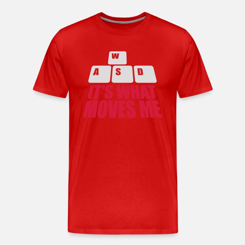 its what moves me - Männer Premium Bio T-Shirt - Rot