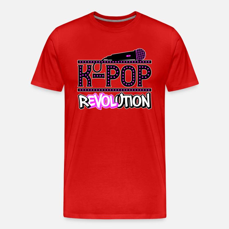 K-Pop Revolution | kpop KPop Geschenkidee - Männer Premium Bio T-Shirt - Rot