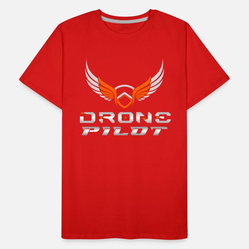 Drone Drones Drone Flight Drone Pilot Men's Premium Organic T-Shirt