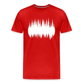 Forest, Nature, Tree, Environment - Men's Premium Organic T-Shirt - red - Front - Damien (186cm)