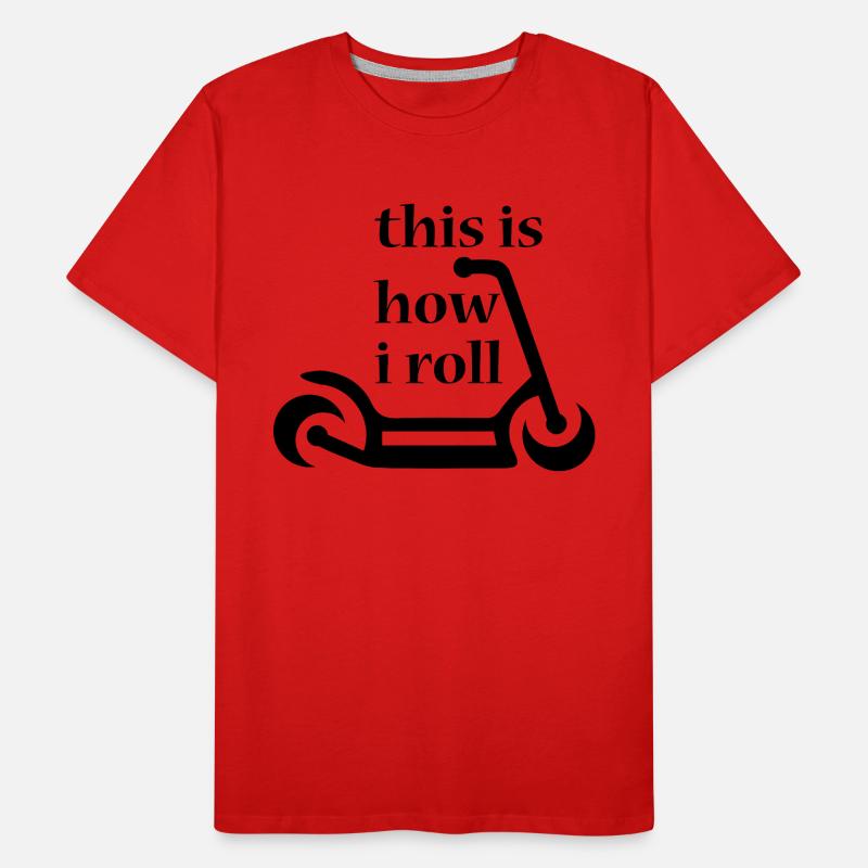 E-Scooter Roller Männer Premium Bio T-Shirt